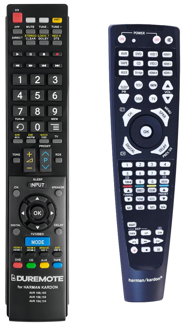 HARMAN KARDON AVR-134, AVR-155, AVR-158, AVR-165, AVR-1650 - távirányító duplikátum