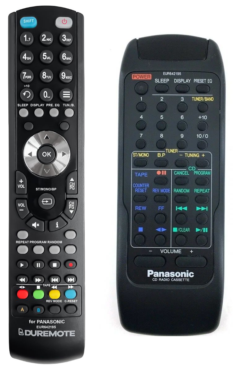 PANASONIC EUR642195 - távirányító duplikátum