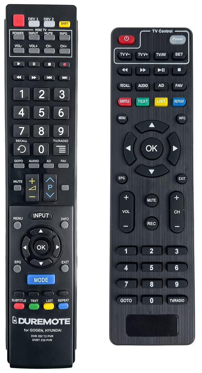 HYUNDAI DVBT230PVR + TV vezérlés (mini TV) - távirányító duplikátum