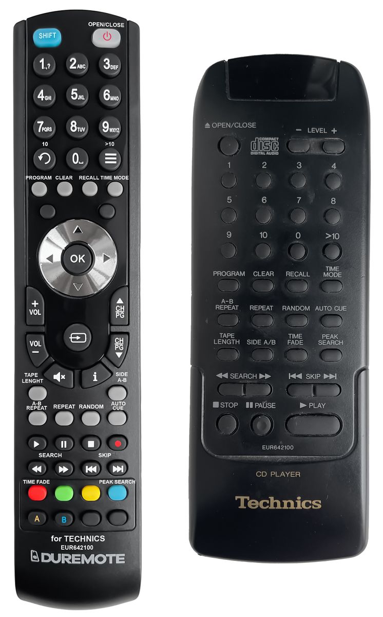 TECHNICS EUR642100 - távirányító duplikátum
