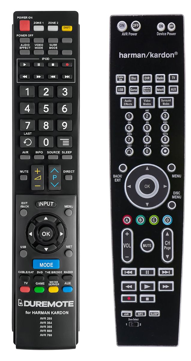 HARMAN KARDON AVR760, AVR660 - távirányító duplikátum