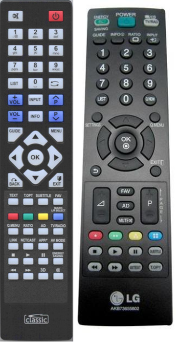 LG AKB73655802 - klasszikus tartalék távirányító
