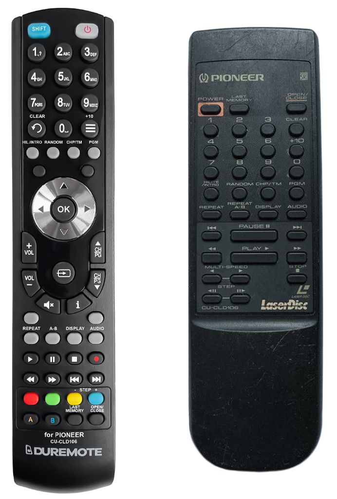 PIONEER CU-CLD106 - távirányító duplikátum