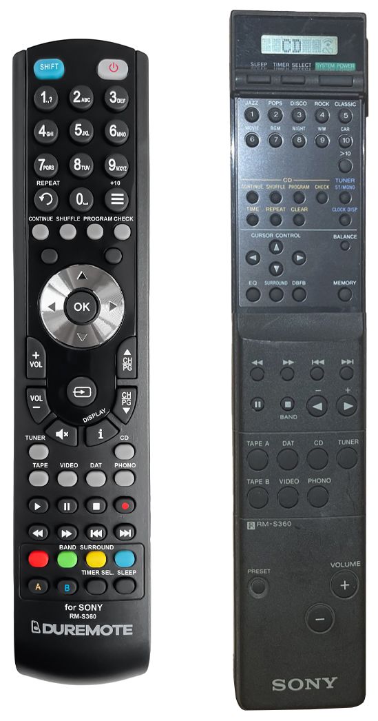 SONY RM-S360 - távirányító duplikátum