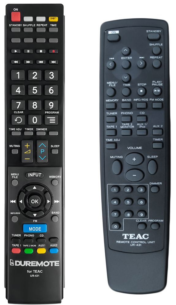 TEAC UR-431 - távirányító duplikátum