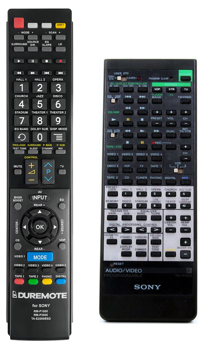 SONY RM-P1000, RM-P2000 - távirányító duplikátum