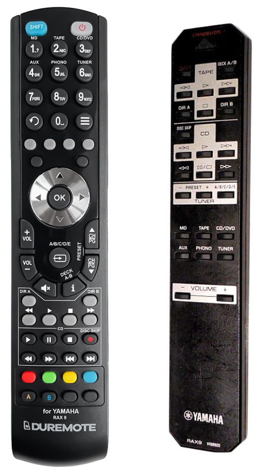 YAMAHA RAX9, V4999200 - távirányító duplikátum