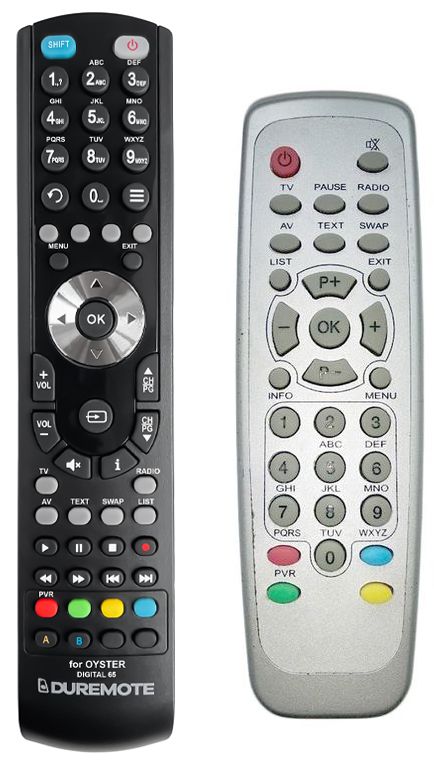OYSTER DIGITAL 65, DIGITAL 85 - távirányító duplikátum
