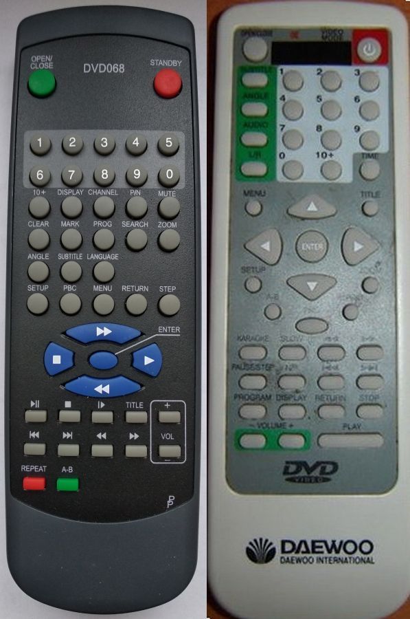 DAEWOO DVHT-3982 - távirányító - helyettesítő