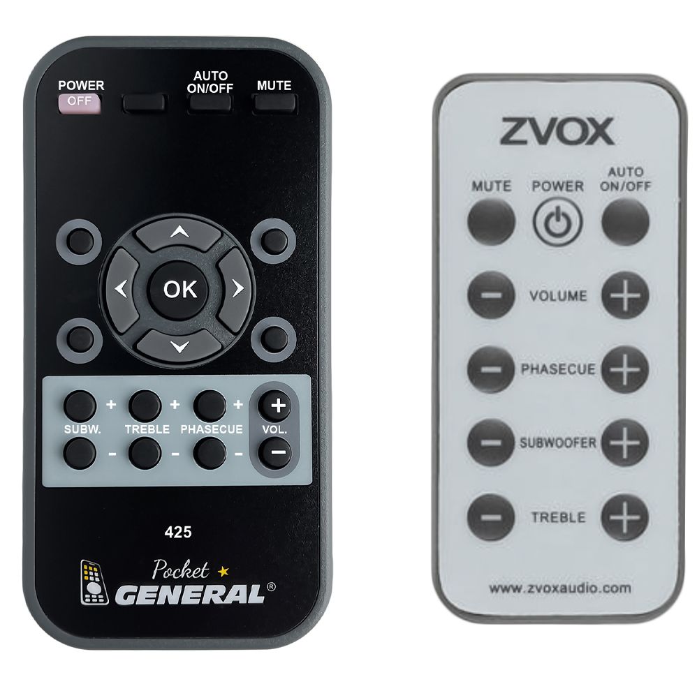 ZVOX 425 -   


kompatibilis General márkájú távirányító