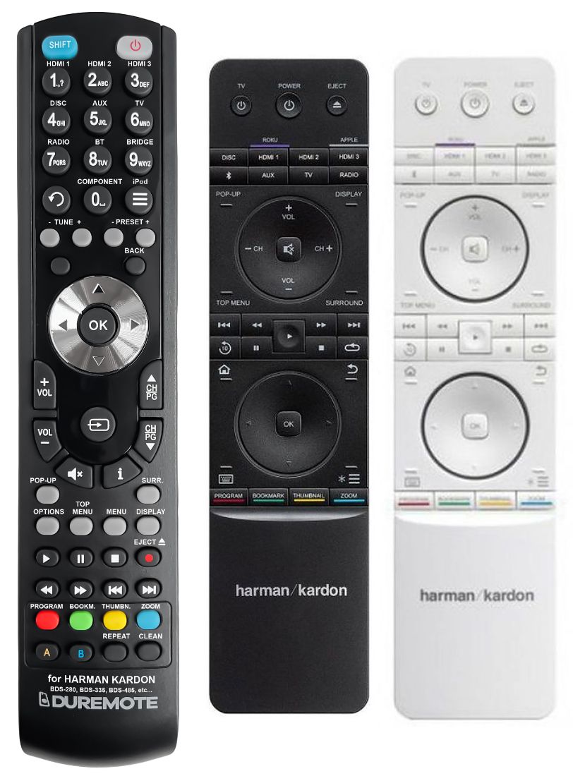 HARMAN KARDON BDS-280, BDS-485, BDS-580 - távirányító duplikátum