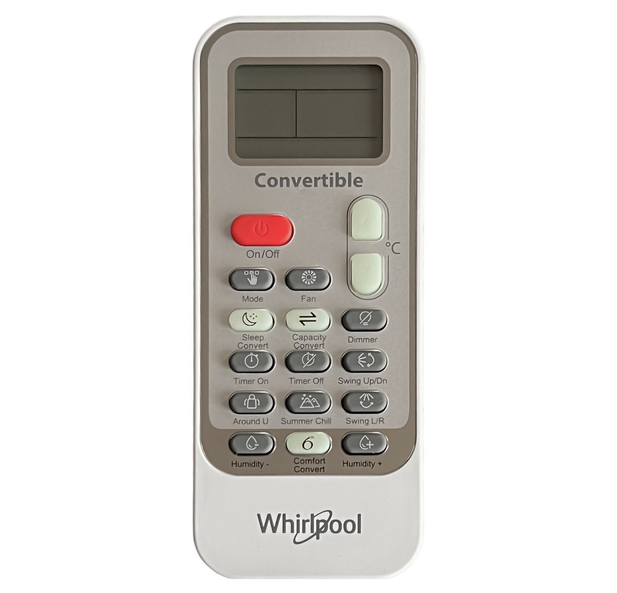 WHIRLPOOL Supreme Cool 1, 6th sense Intellicomfort, convertible - eredeti gyári távirányító