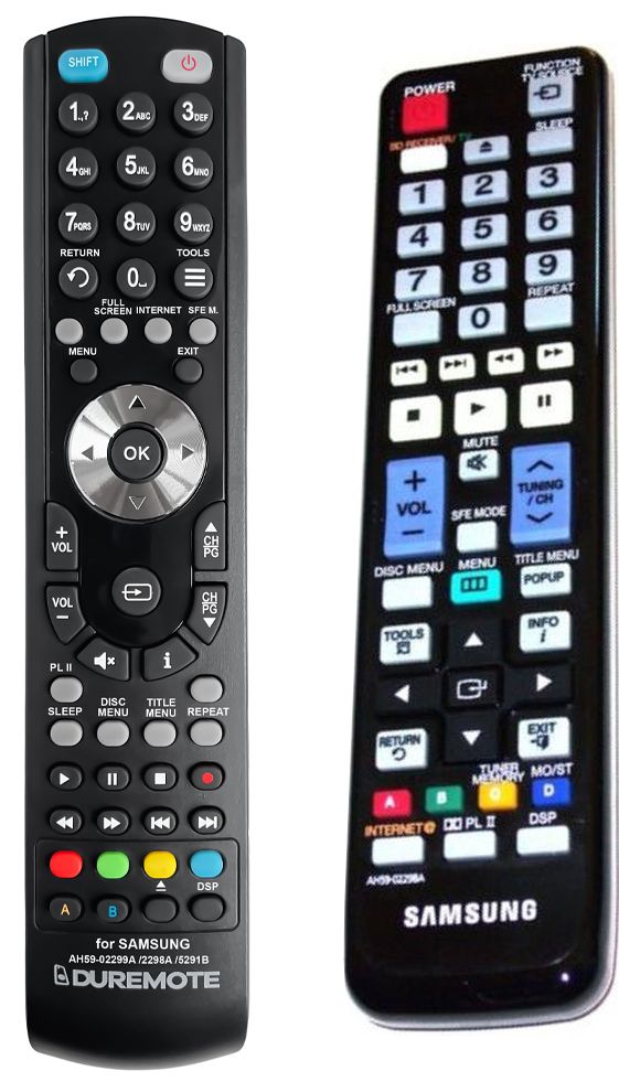 SAMSUNG AH59-02298A, AH64-05291B, HTC5500, HTC5530, HTC5550, HTC6500 - távirányító duplikátum