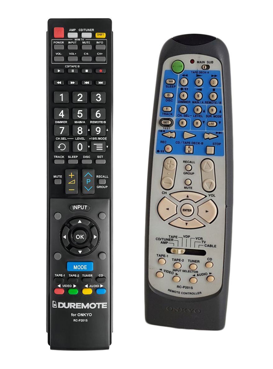 ONKYO RC-P201S + TV vezérlés (mini TV) - távirányító duplikátum