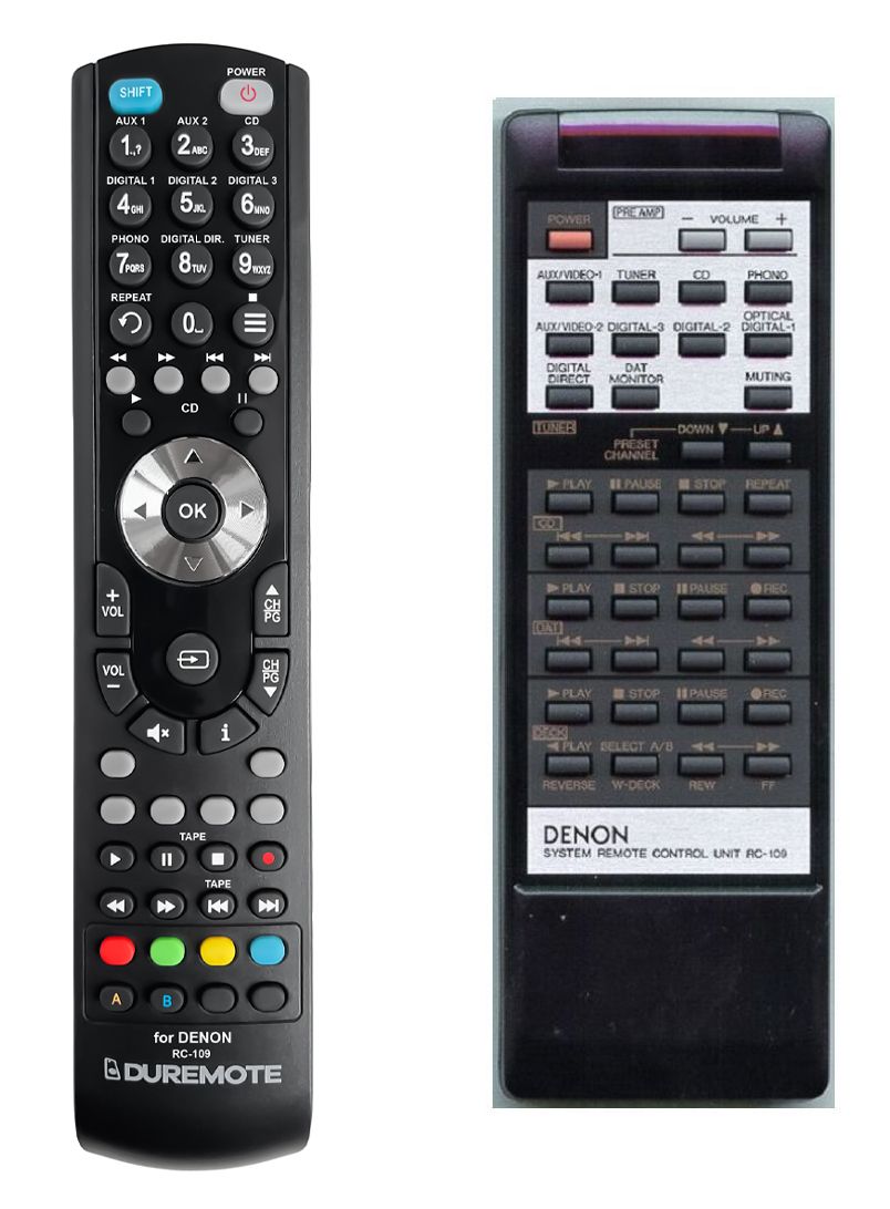 DENON RC-109 - távirányító duplikátum