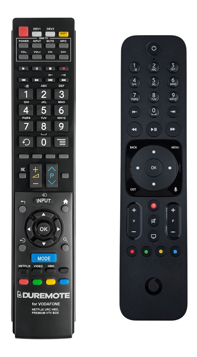 VODAFONE R3170301, R327301A98-00005, PREMIUM VTV BOX, TV 4K. + TV vezérlés (mini TV) - távirányító duplikátum