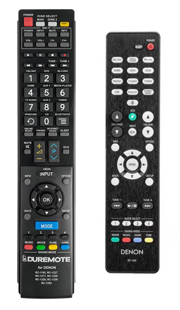 DENON RC-1243 + TV vezérlés (mini TV) - távirányító duplikátum