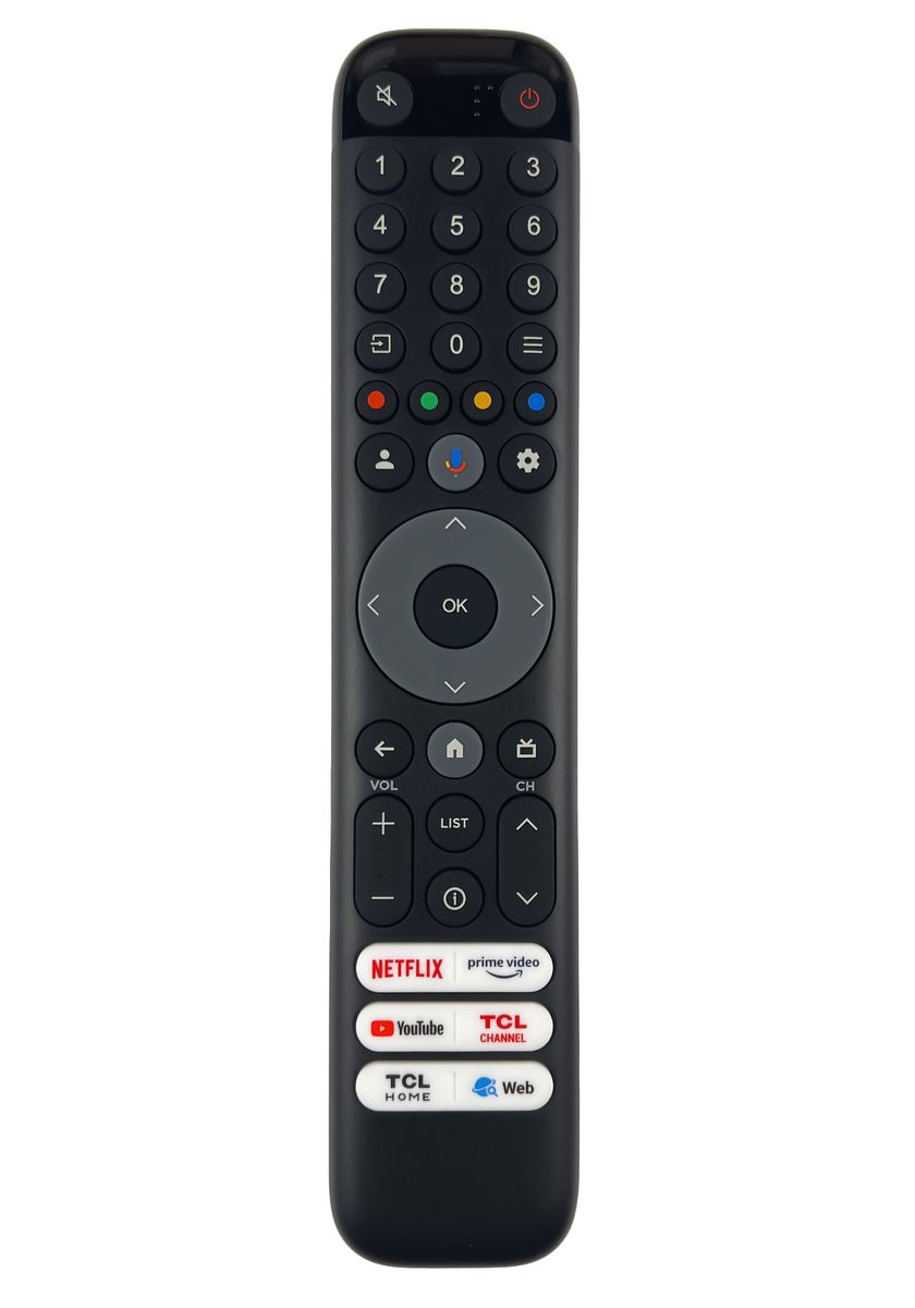 TCL 50T7B, 43P636, 50C803, 55C645, 55T7B, 65C809, 65P637, 65P755, 75C809, 85C805 - csere távirányító hangvezérléssel