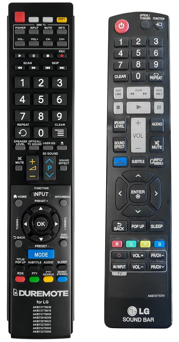 LG AKB73775701 + TV vezérlés (mini TV) - távirányító duplikátum