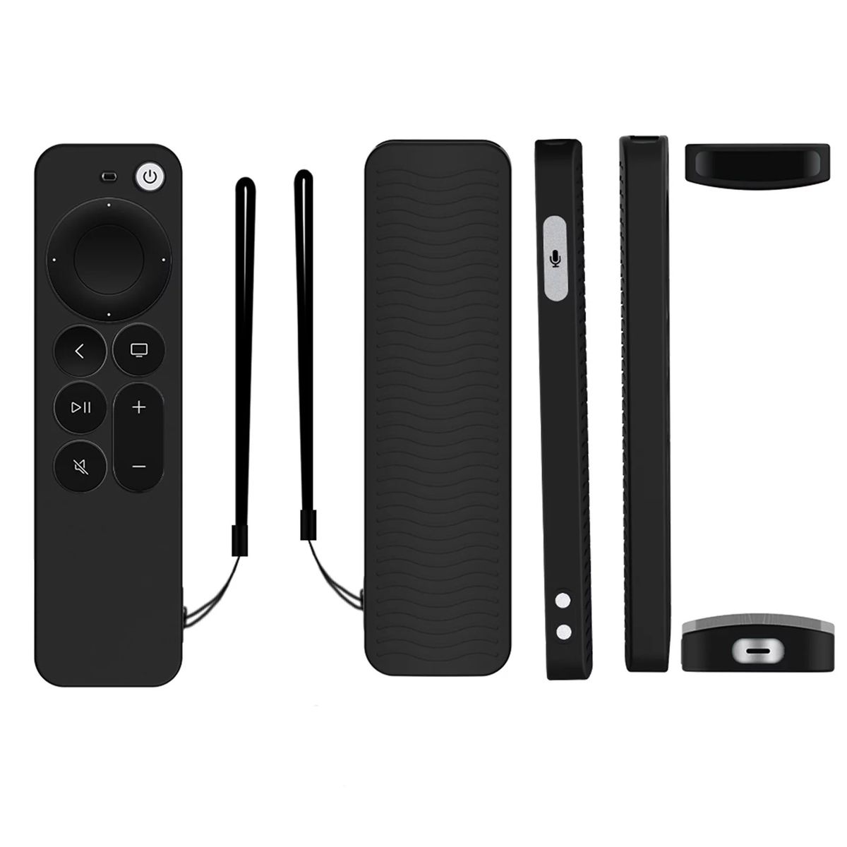 APPLE TV 4K SIRI REMOTE 2021, TV 4K SIRI REMOTE 2022
 szilikon tok - fekete
