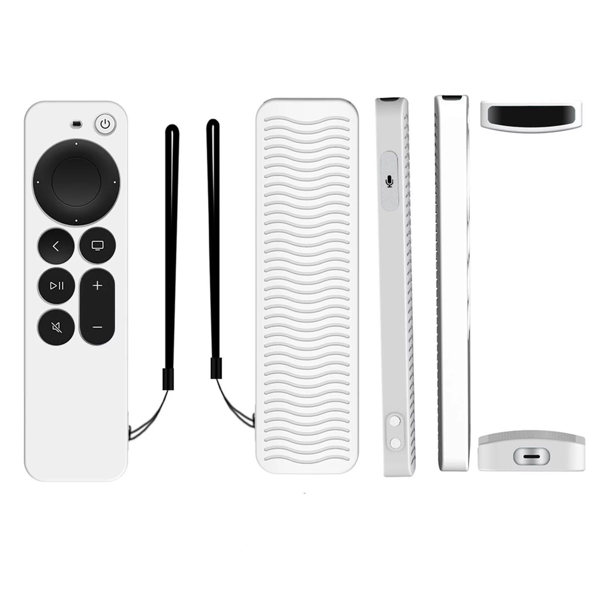 APPLE TV 4K SIRI REMOTE 2021, TV 4K SIRI REMOTE 2022
 szilikon tok - fluoreszkáló fehér