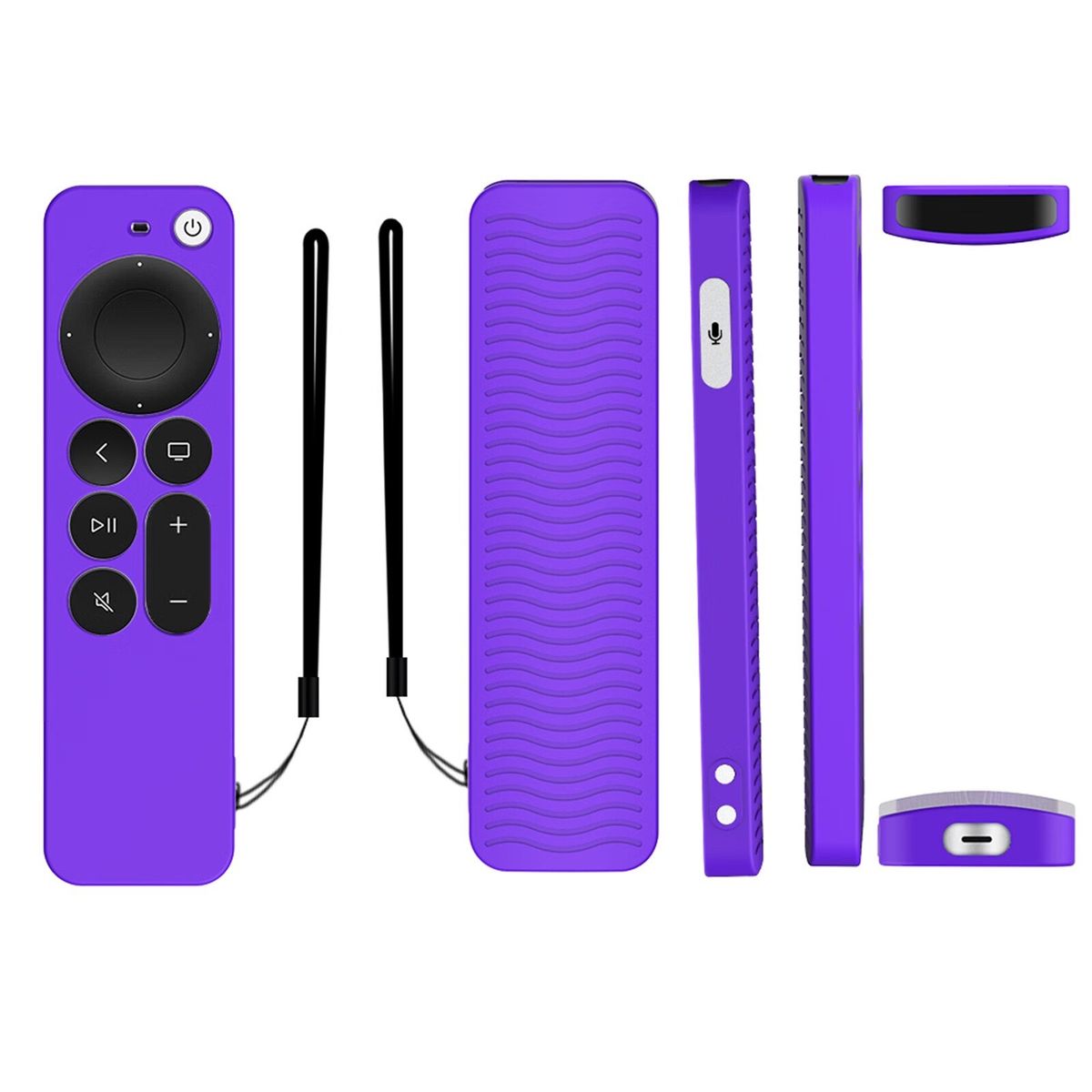 APPLE TV 4K SIRI REMOTE 2021, TV 4K SIRI REMOTE 2022
 szilikon tok - lila