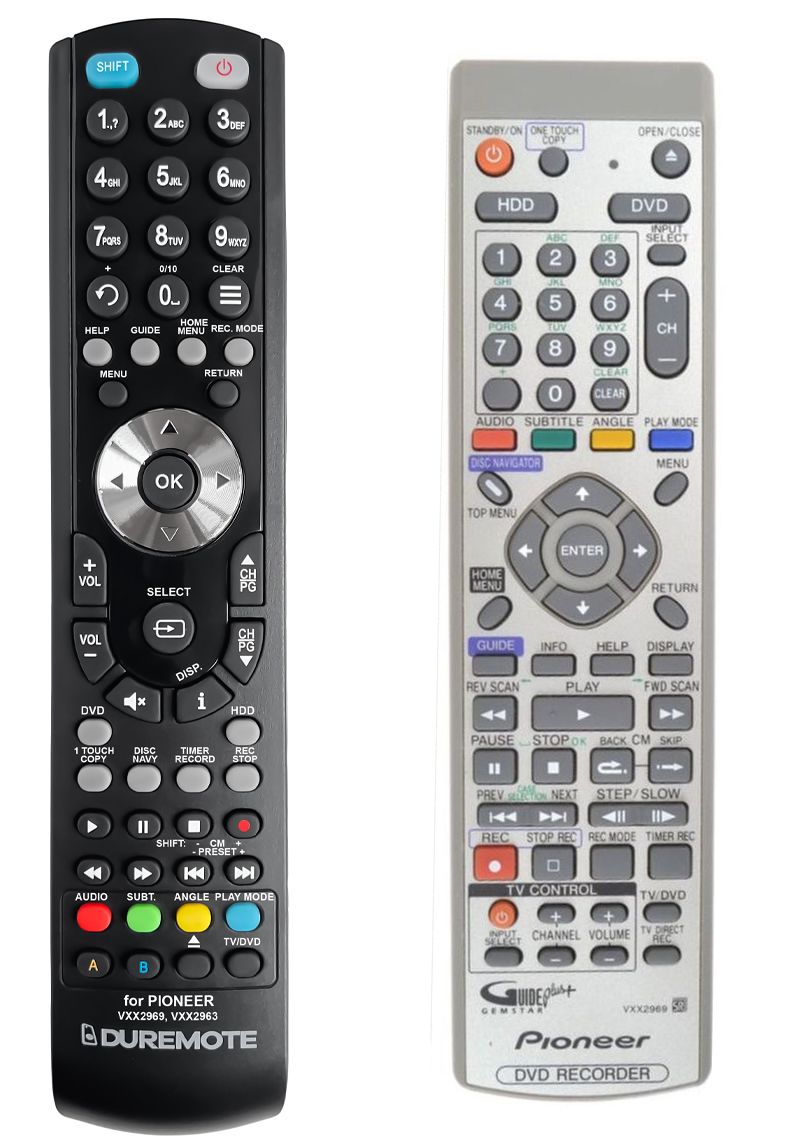 PIONEER VXX2969, VXX2963 - távirányító duplikátum