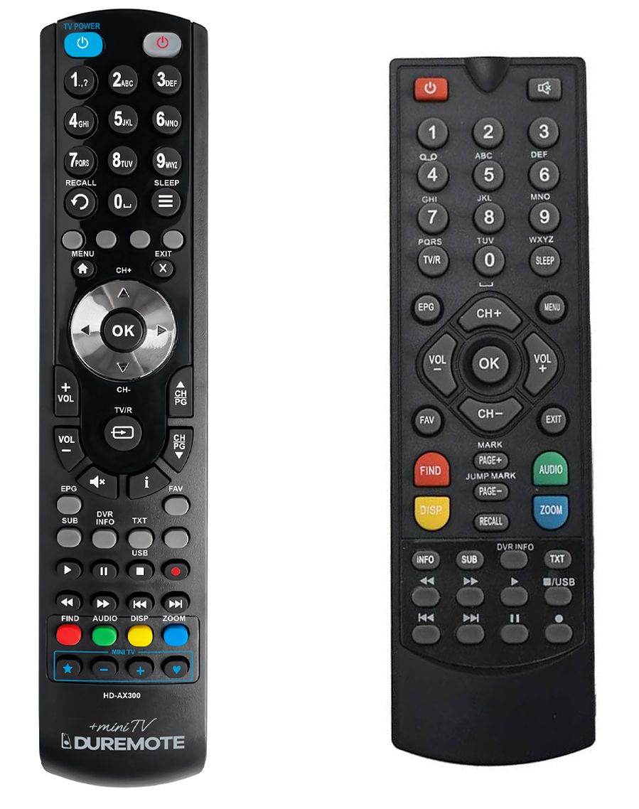 OPTICUM HD AX300 + TV vezérlés (mini TV) - távirányító duplikátum
