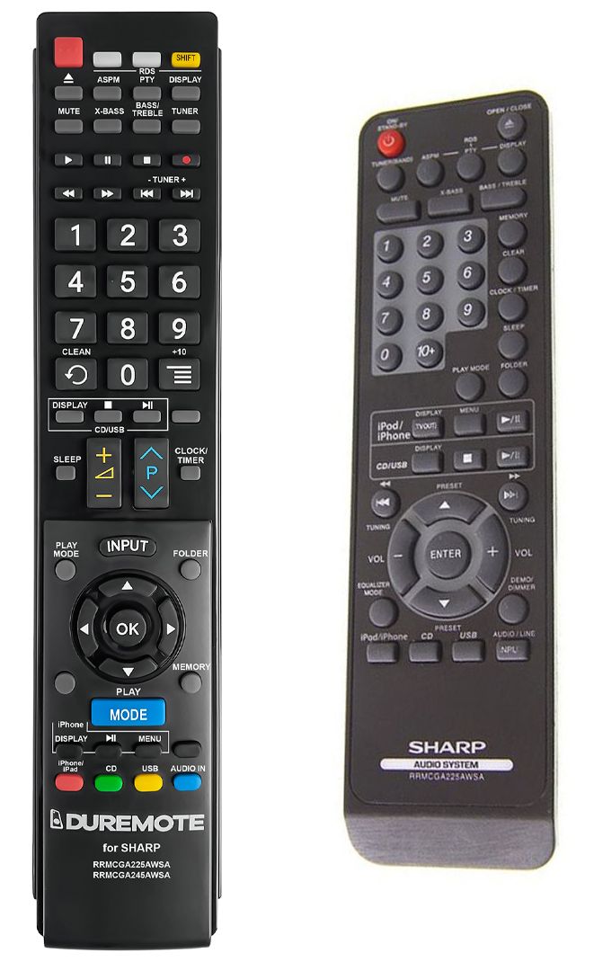 SHARP RRMCGA225AWSA - távirányító duplikátum