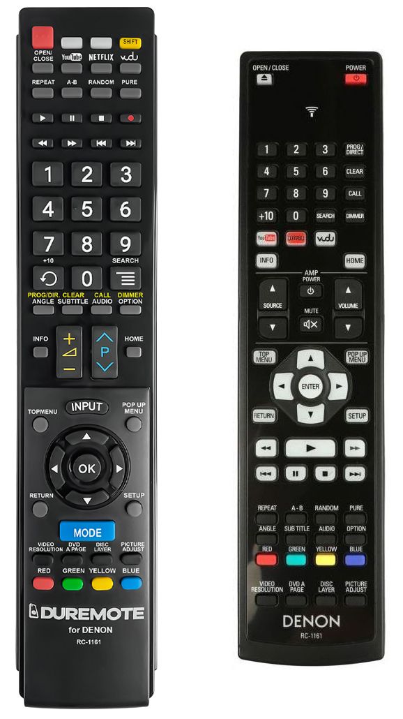 DENON RC-1161, DBT-3313UD, DBT-1712UD, DBT-1713UD - távirányító duplikátum