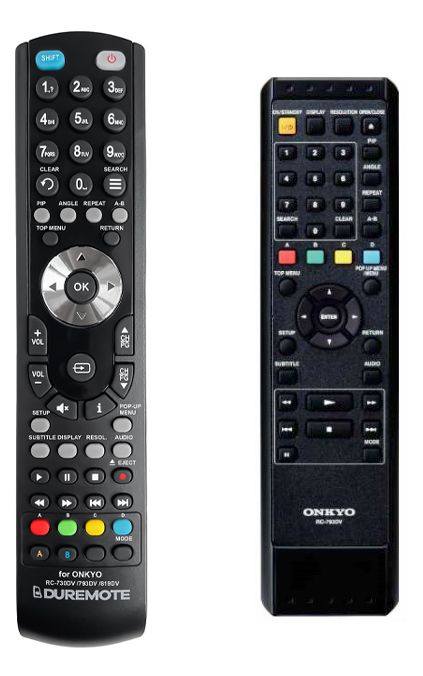 ONKYO RC-793DV - távirányító duplikátum