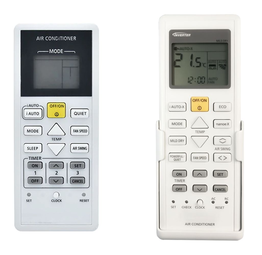 PANASONIC CS-S9PKV, CS-S12PKV, CS-S18PKV, CS-S24PKV, CS-S28PKV, CS-Z20VKR, CS-Z25VKR - helyettesítő távirányító
