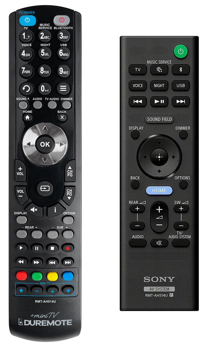 SONY RMT-AH514U + TV vezérlés (mini TV) - távirányító duplikátum