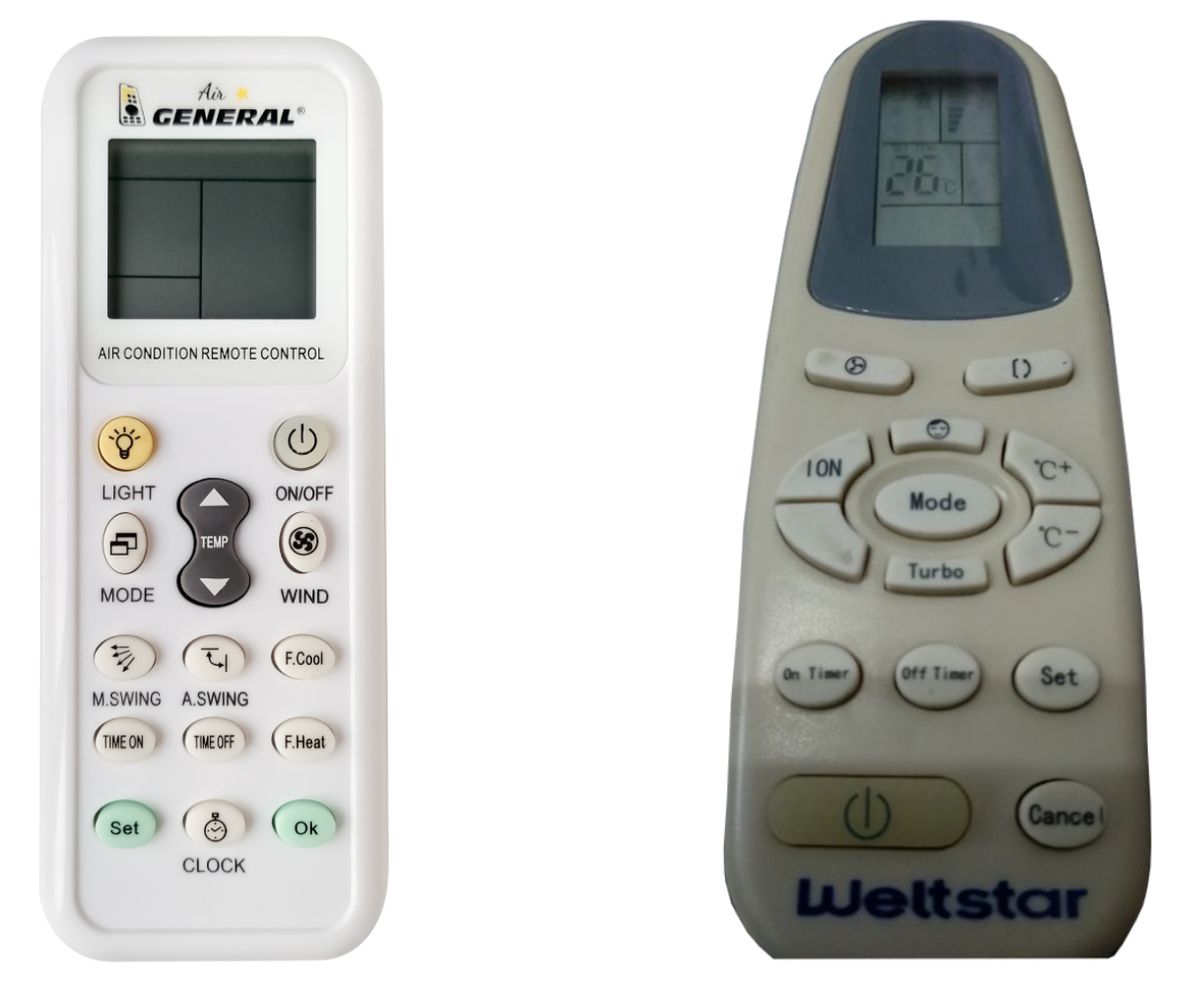 WELTSTAR AIR CONDITIONER -   


kompatibilis General márkájú távirányító