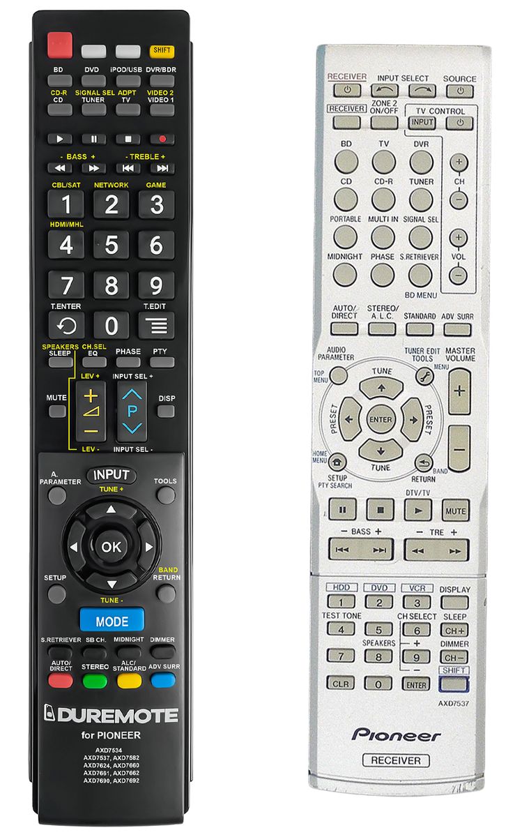 PIONEER AXD7537 - távirányító duplikátum