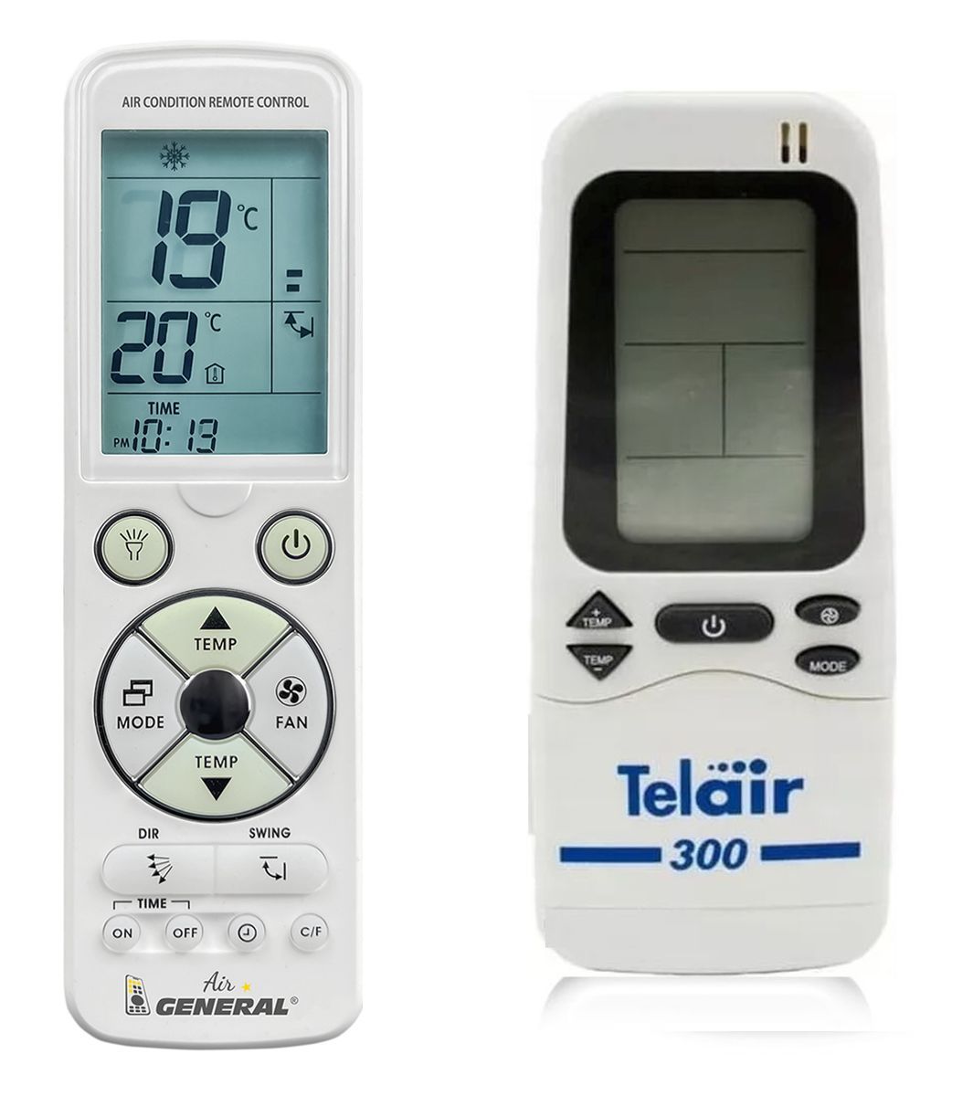 TELAIR 300 - SILENT 3800H, 5300H, 5400H, 7300H, 7400H, 8400H, 12000HT, Dualclima -   

luxus háttérvilágítású 
távirányító