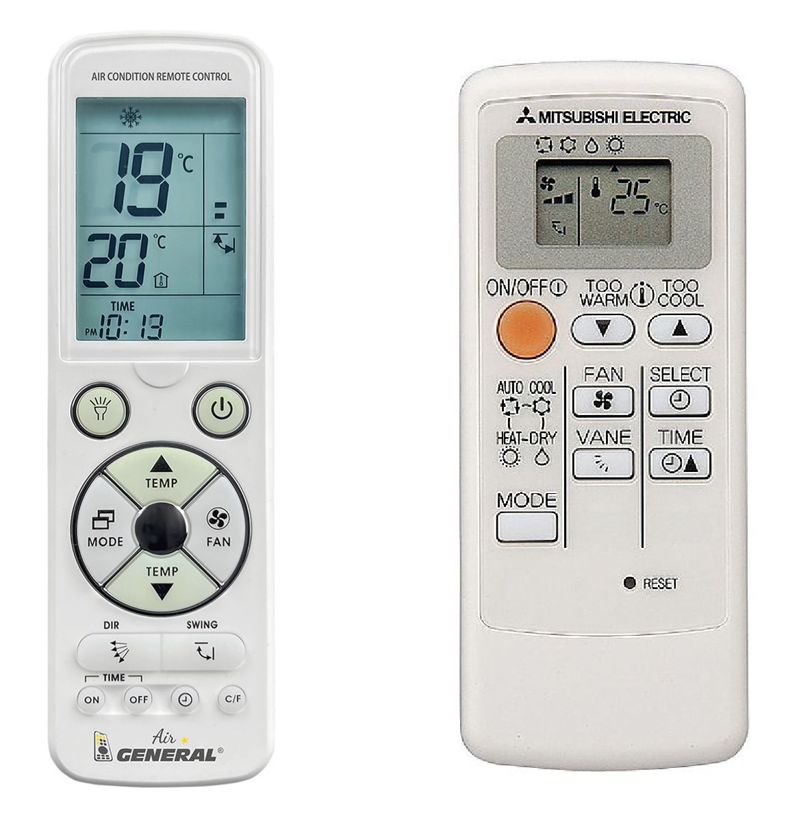 MITSUBISHI MPPC, MP06B,  MSZ-HA25VA-E1 -   

luxus háttérvilágítású 
távirányító