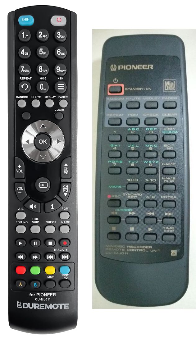 PIONEER CU-MJ011 - távirányító duplikátum
