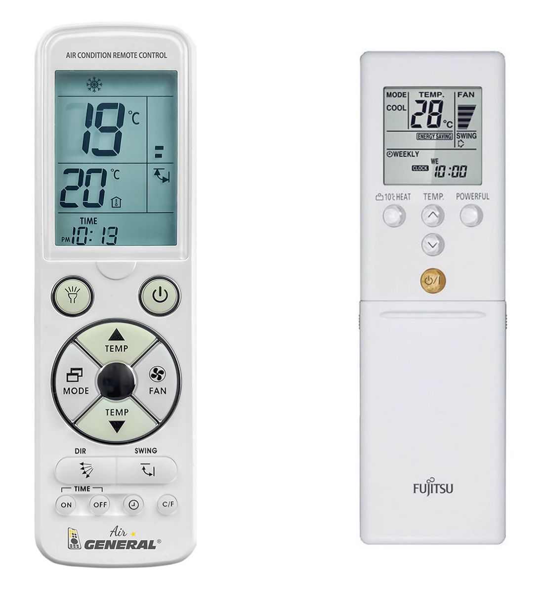 FUJITSU AR-REA2E, AR-REA1E, ASHG07LMCA, AOHG07LMCA, ASHG09LT, AOHG09LT, ASHG12LTCA, AOHG12LTC -   

luxus háttérvilágítású 
távirányító