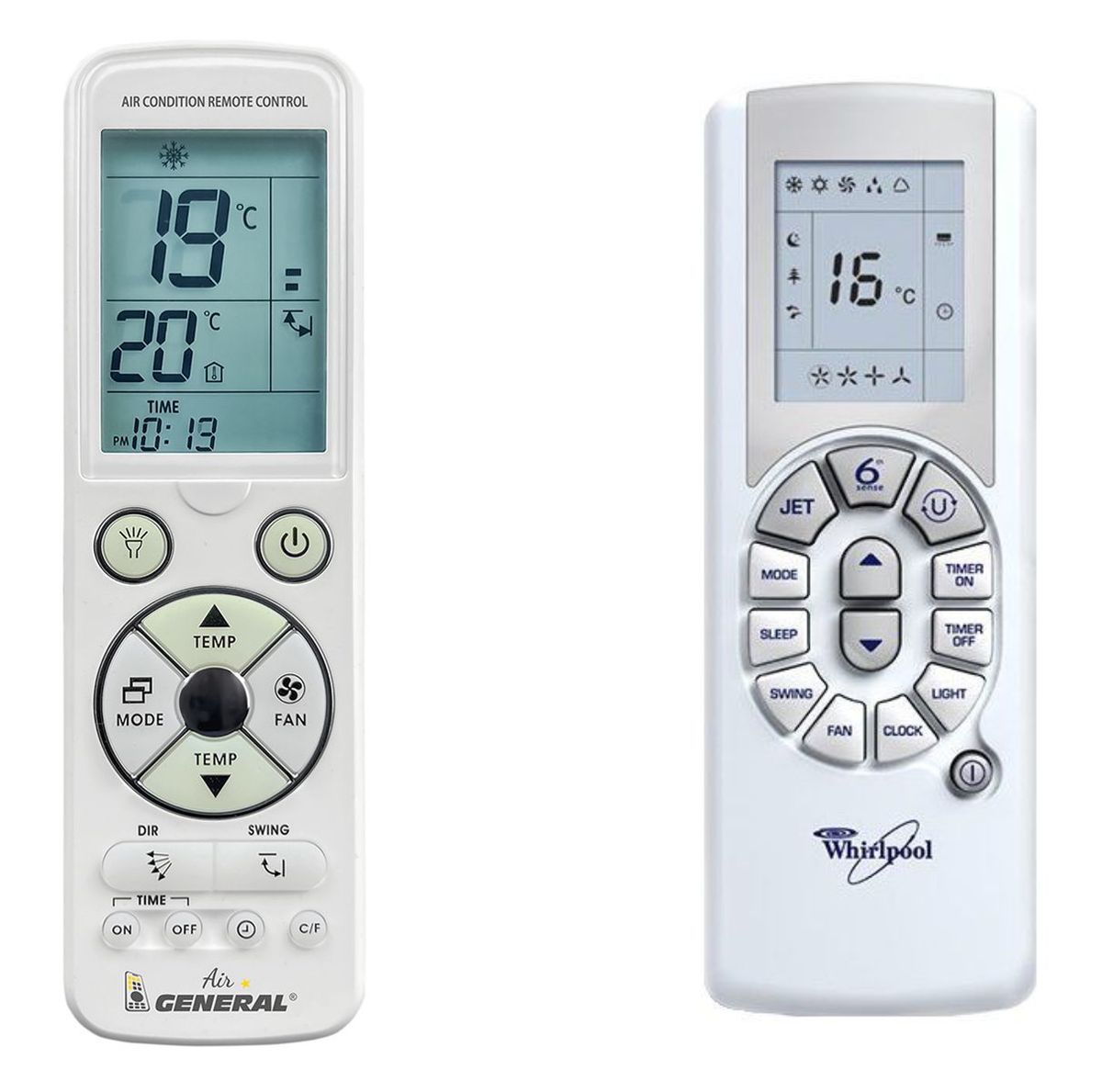 WHIRLPOOL AMC990, AMC991, AMC992, AMC993, AMC994, AMC996, AMC998, AMD009, AMD060, AMD061 -   

luxus háttérvilágítású 
távirányító