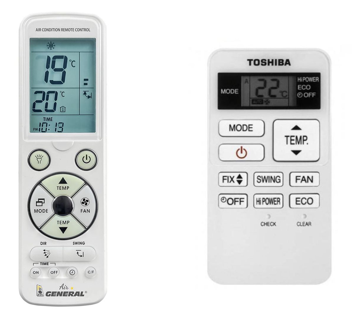 TOSHIBA WH-UA01NE, WH-UC01NE, RAS-B05/B16. RAS-05/18 -   

luxus háttérvilágítású 
távirányító