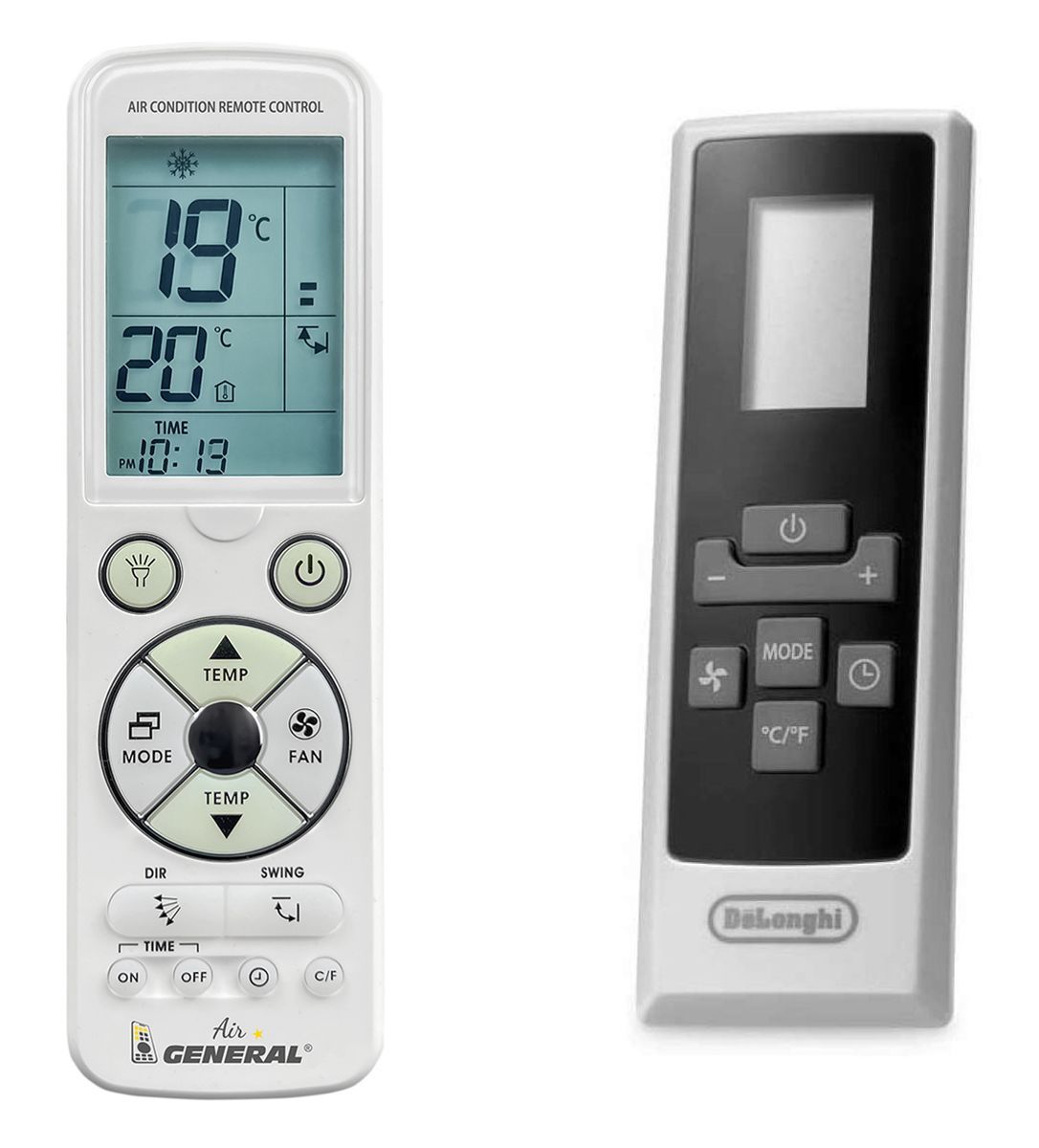 DELONGHI PAC N82, N75, N80, N85, N87, N90, N91, N115, N135 Pinguino -   

luxus háttérvilágítású 
távirányító