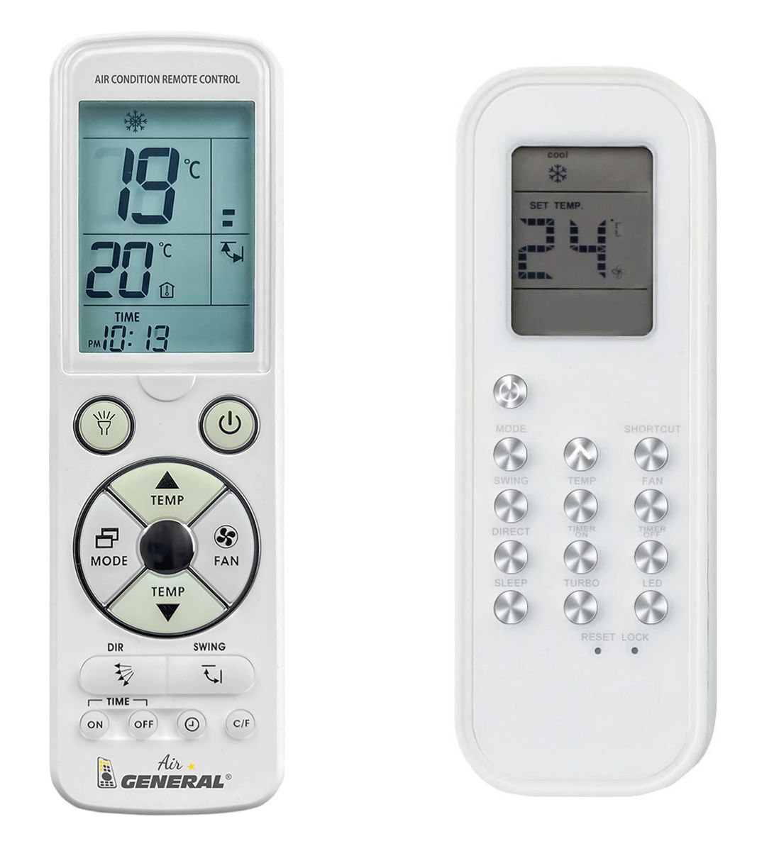 MIDEA RG35B/BGE -   

luxus háttérvilágítású 
távirányító