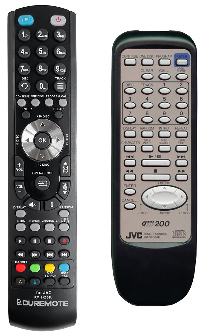 JVC RM-SX334U - távirányító duplikátum