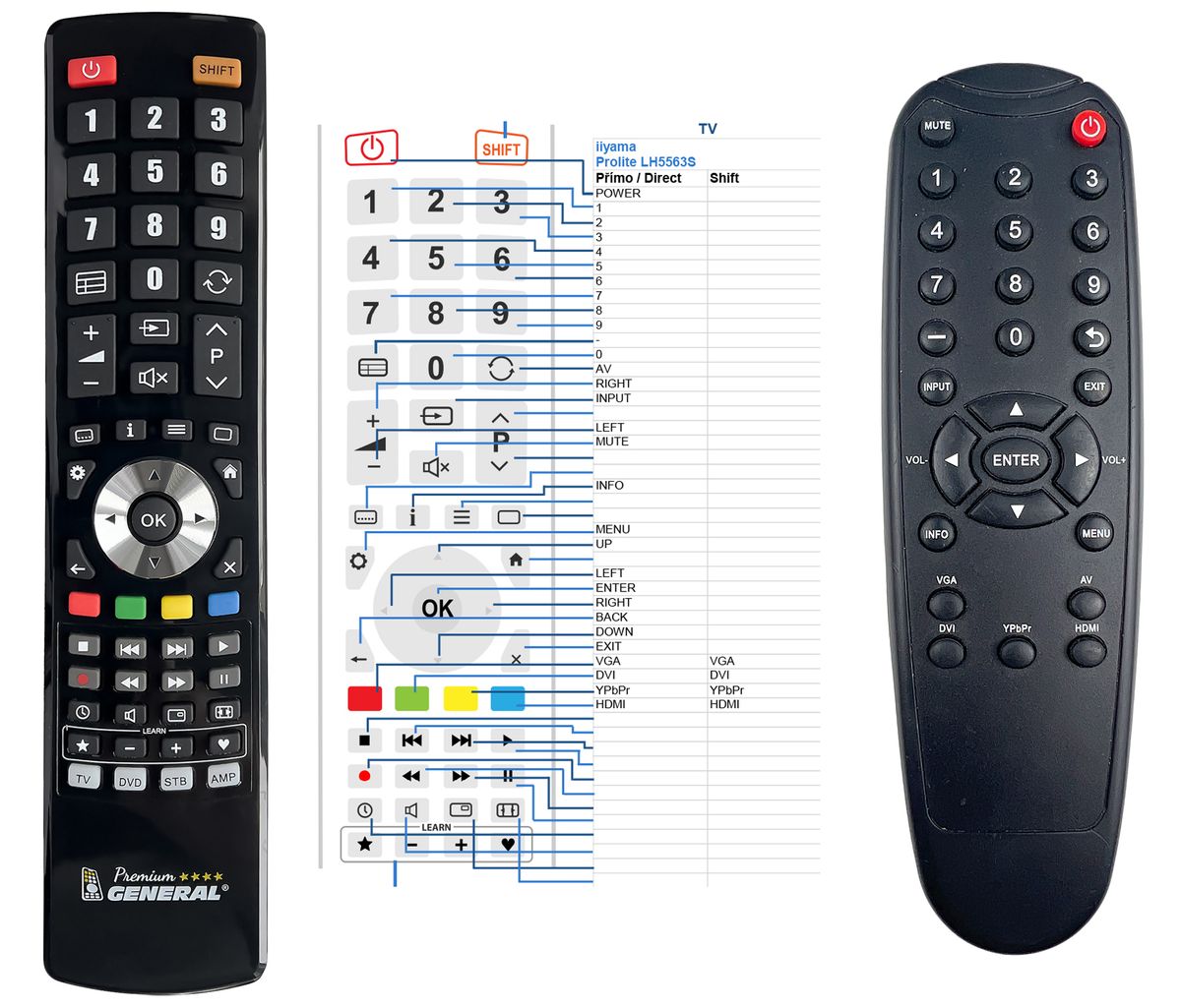IIYAMA ProLite LH5563S -   


kompatibilis General márkájú távirányító