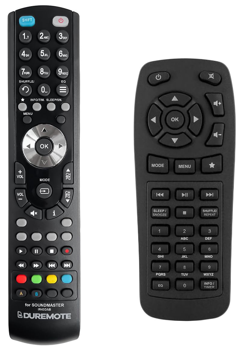 SOUNDMASTER IR 43 DAB - távirányító duplikátum