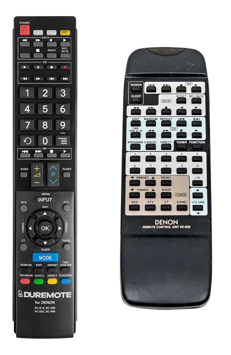 DENON RC-818, RC-829, RC-830 - távirányító duplikátum
