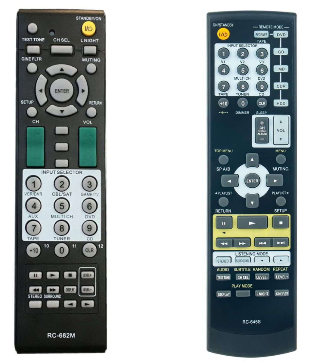 ONKYO RC-645S, RC-646S, RC-647M - helyettesítő távirányító