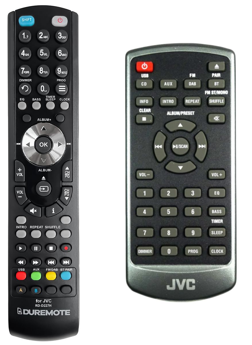 JVC RD-D227H - távirányító duplikátum