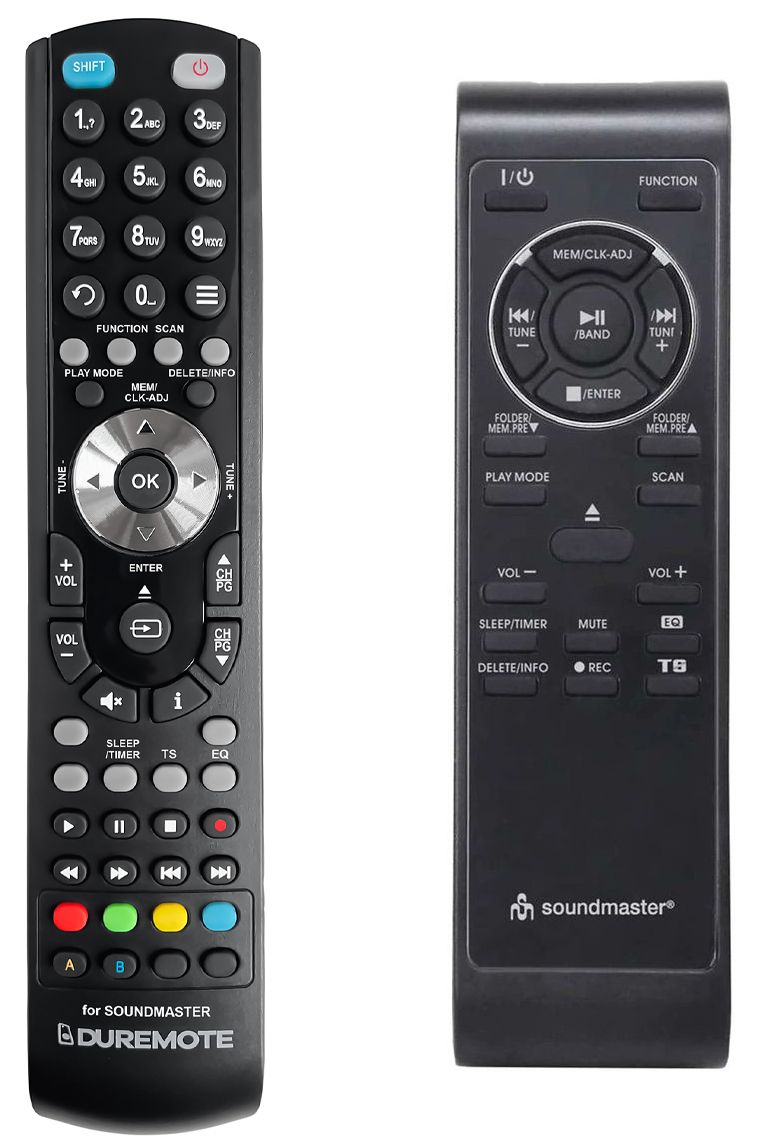 SOUNDMASTER MCD5500DBR - távirányító duplikátum
